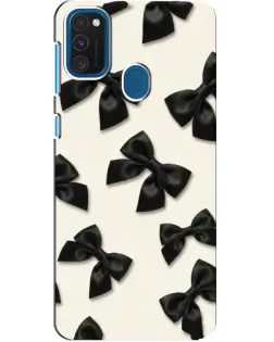 Чохол для Samsung Galaxy A21s з картинкою «Чорні бантики»