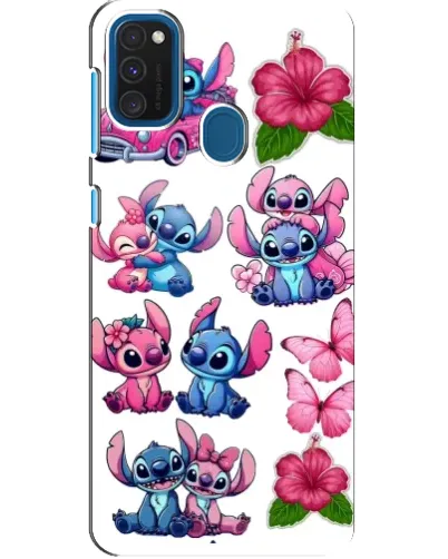 Чохол для Samsung Galaxy A21s з картинкою «Стікери Stitch та Angel»
