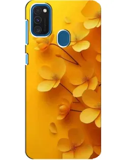 Чохол для Samsung Galaxy A21s з картинкою «Золоті пелюстки»