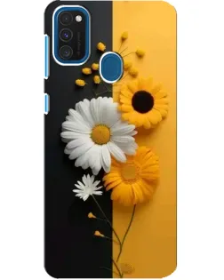 Чохол для Samsung Galaxy A21s з картинкою «Соняшник та ромашка»