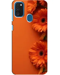 Чохол для Samsung Galaxy A21s з картинкою «Помаранчеві гербери»