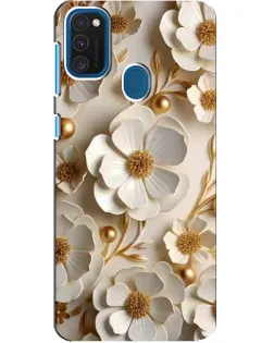 Чохол для Samsung Galaxy A21s з картинкою «Білі паперові квіти»