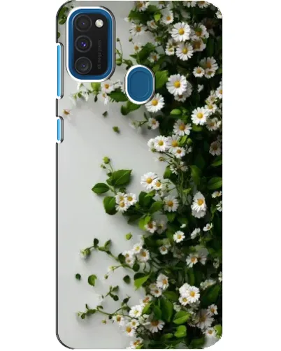 Чехол для Samsung Galaxy A21s с картинкой «Ветка мелких белых цветов» Чехол для Samsung Galaxy A21s с картинкой «Ветка мелких белых цветов»
