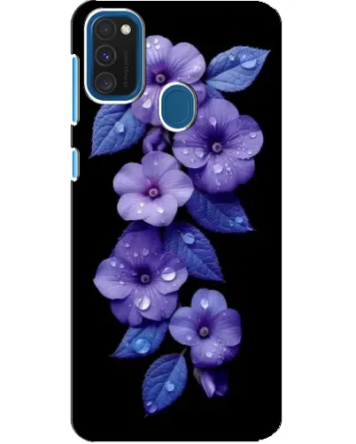 Чехол для Samsung Galaxy A21s с картинкой «Фиолетовые цветы с росою» Чехол для Samsung Galaxy A21s с картинкой «Фиолетовые цветы с росою»