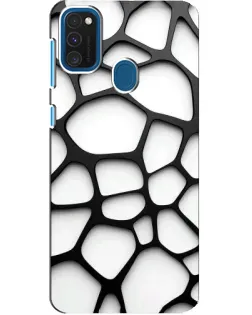 Чехол для Samsung Galaxy A21s с картинкой «Белая объемная сетка» Чехол для Samsung Galaxy A21s с картинкой «Белая объемная сетка»