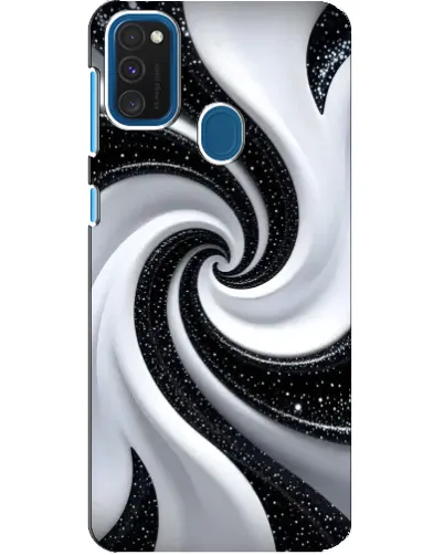 Чехол для Samsung Galaxy A21s с картинкой «Черно-белая спираль» Чехол для Samsung Galaxy A21s с картинкой «Черно-белая спираль»