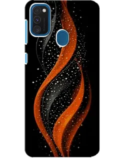 Чехол для Samsung Galaxy A21s с картинкой «Огненная звездная волна»