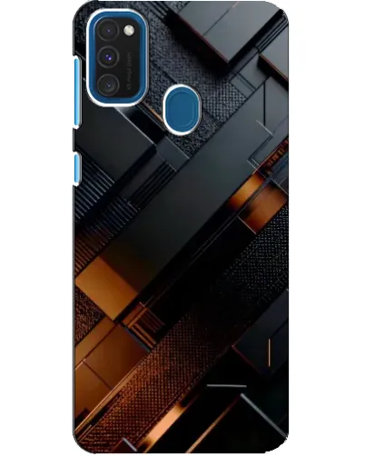 Чехол для Samsung Galaxy A21s с картинкой «Черные геометрические блоки» Чехол для Samsung Galaxy A21s с картинкой «Черные геометрические блоки»