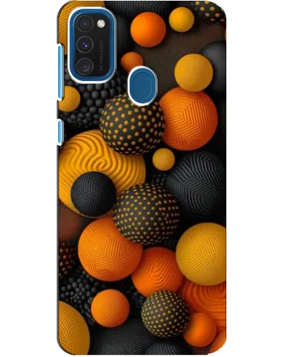 Чехол для Samsung Galaxy A21s с картинкой «Объемные оранжевые сферы» Чехол для Samsung Galaxy A21s с картинкой «Объемные оранжевые сферы»