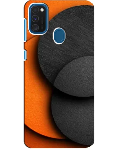 Чехол для Samsung Galaxy A21s с картинкой «Геометрия оранжевых кругов» Чехол для Samsung Galaxy A21s с картинкой «Геометрия оранжевых кругов»
