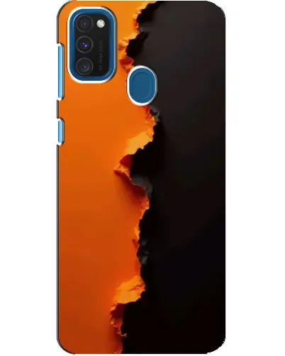 Чехол для Samsung Galaxy A21s с картинкой «Оранжевый разлом» Чехол для Samsung Galaxy A21s с картинкой «Оранжевый разлом»