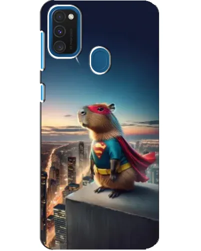 Чехол для Samsung Galaxy A21s с картинкой «Капи-мен супергерой»