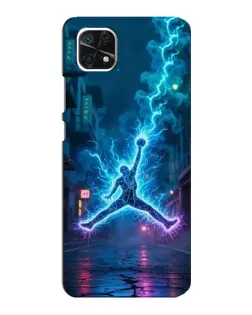 Чехол для Samsung Galaxy A22 5G с картинкой «Jordan Gold Jumpman»
