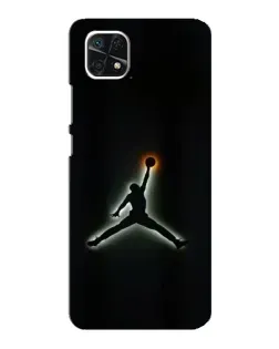 Чехол для Samsung Galaxy A22 5G с картинкой «Jordan Gradient Logo»