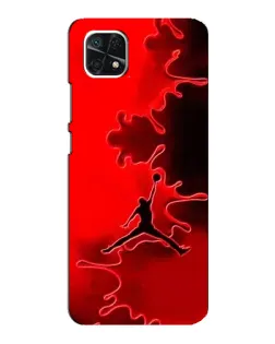 Чехол для Samsung Galaxy A22 5G с картинкой «Jordan Red Smoke»