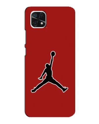 Чехол для Samsung Galaxy A22 5G с картинкой «Jordan Red Back» Чехол для Samsung Galaxy A22 5G с картинкой «Jordan Red Back»