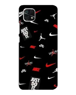Чехол для Samsung Galaxy A22 5G с картинкой «Nike Mix Pattern»