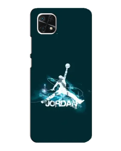 Чехол для Samsung Galaxy A22 5G с картинкой «Jordan Blue Fire» Чехол для Samsung Galaxy A22 5G с картинкой «Jordan Blue Fire»