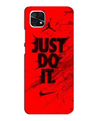 Чехол для Samsung Galaxy A22 5G с картинкой «Nike Just Do It» Чехол для Samsung Galaxy A22 5G с картинкой «Nike Just Do It»