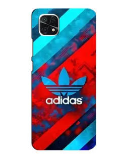 Чехол для Samsung Galaxy A22 5G с картинкой «Абстракция Adidas»