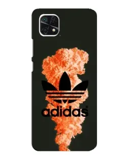 Чехол для Samsung Galaxy A22 5G с картинкой «Оранжевый дым Adidas»