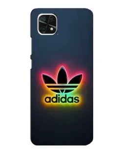 Чехол для Samsung Galaxy A22 5G с картинкой «Неоновый Adidas»