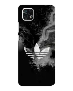 Чехол для Samsung Galaxy A22 5G с картинкой «Абстрактный дым Adidas»