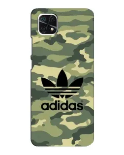 Чехол для Samsung Galaxy A22 5G с картинкой «Милитари стиль Adidas»