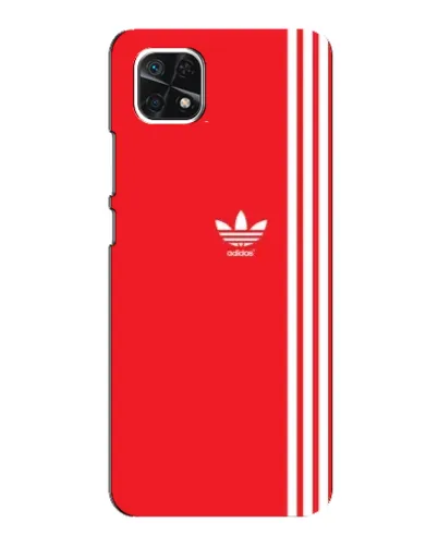 Чехол для Samsung Galaxy A22 5G с картинкой «Красный минимализм Adidas» Чехол для Samsung Galaxy A22 5G с картинкой «Красный минимализм Adidas»
