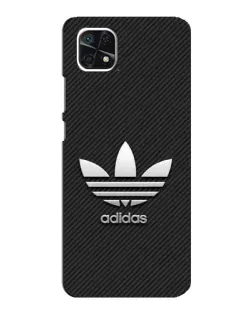 Чехол для Samsung Galaxy A22 5G с картинкой «Adidas Карбоновая текстура»