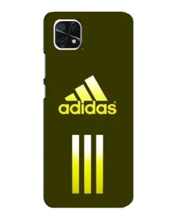 Чехол для Samsung Galaxy A22 5G с картинкой «Оливковый градиент Adidas»
