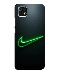 Чохол для Samsung Galaxy A22 5G з картинкою «Неоновий контур Nike»