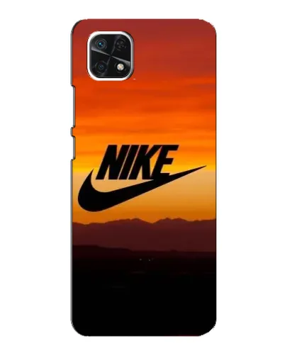 Чехол для Samsung Galaxy A22 5G с картинкой «Nike — вечерний горизонт» Чехол для Samsung Galaxy A22 5G с картинкой «Nike — вечерний горизонт»