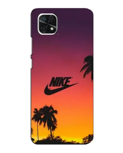 Чехол для Samsung Galaxy A22 5G с картинкой «Nike на закате солнца» Чехол для Samsung Galaxy A22 5G с картинкой «Nike на закате солнца»