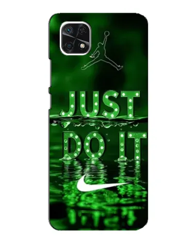 Чехол для Samsung Galaxy A22 5G с картинкой «Зеленый неоновый Nike» Чехол для Samsung Galaxy A22 5G с картинкой «Зеленый неоновый Nike»