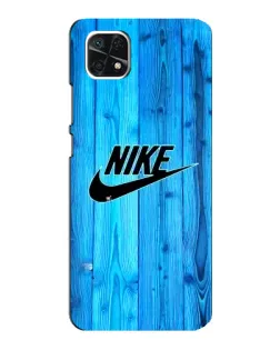 Чехол для Samsung Galaxy A22 5G с картинкой «Голубое дерево Nike»