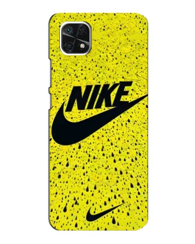 Чехол для Samsung Galaxy A22 5G с картинкой «Желтый текстурный Nike» Чехол для Samsung Galaxy A22 5G с картинкой «Желтый текстурный Nike»