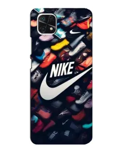 Чехол для Samsung Galaxy A22 5G с картинкой «Коллекция кроссовок Nike»