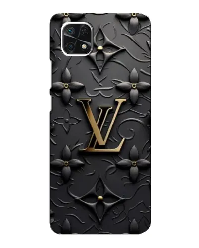 Чехол для Samsung Galaxy A22 5G с картинкой «Кожаная текстура LV»