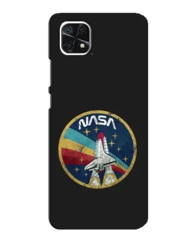 Чехол для Samsung Galaxy A22 5G с картинкой «NASA — эмблема миссии»