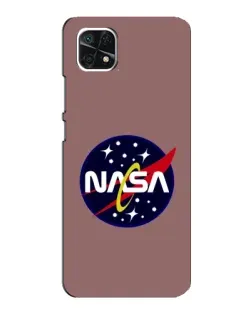 Чехол для Samsung Galaxy A22 5G с картинкой «NASA — ретро космос»