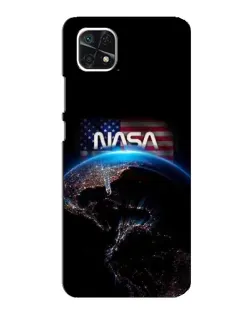 Чехол для Samsung Galaxy A22 5G с картинкой «Земля из космоса NASA»