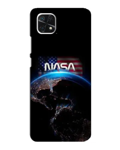 Чехол для Samsung Galaxy A22 5G с картинкой «Земля из космоса NASA»