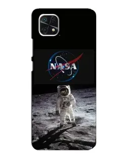 Чехол для Samsung Galaxy A22 5G с картинкой «Астронавт на Луне»
