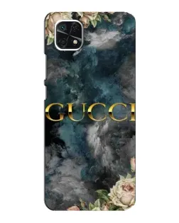 Чехол для Samsung Galaxy A22 5G с картинкой «Абстрактные цветы Gucci»
