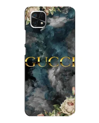 Чехол для Samsung Galaxy A22 5G с картинкой «Абстрактные цветы Gucci»