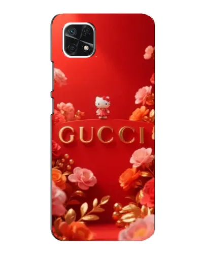 Чехол для Samsung Galaxy A22 5G с картинкой «Gucci — золотой сад»