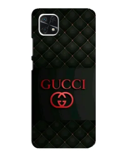 Чехол для Samsung Galaxy A22 5G с картинкой «Gucci — стеганый черный»