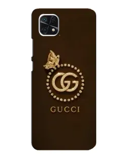 Чехол для Samsung Galaxy A22 5G с картинкой «Gucci — золотая бабочка»