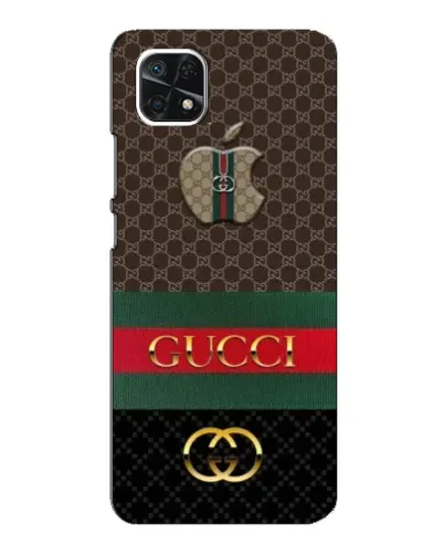 Чехол для Samsung Galaxy A22 5G с картинкой «Gucci — брендированный десерт»